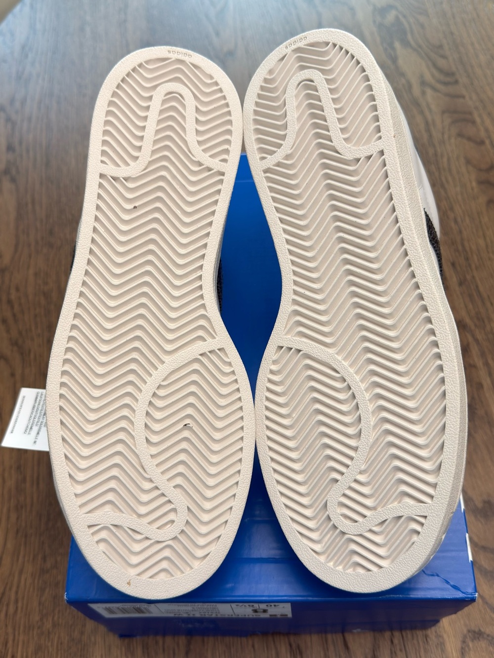 adidas Superstar II Snakeskin Stripes White (Women's) size 8 - Picture 5 of 11